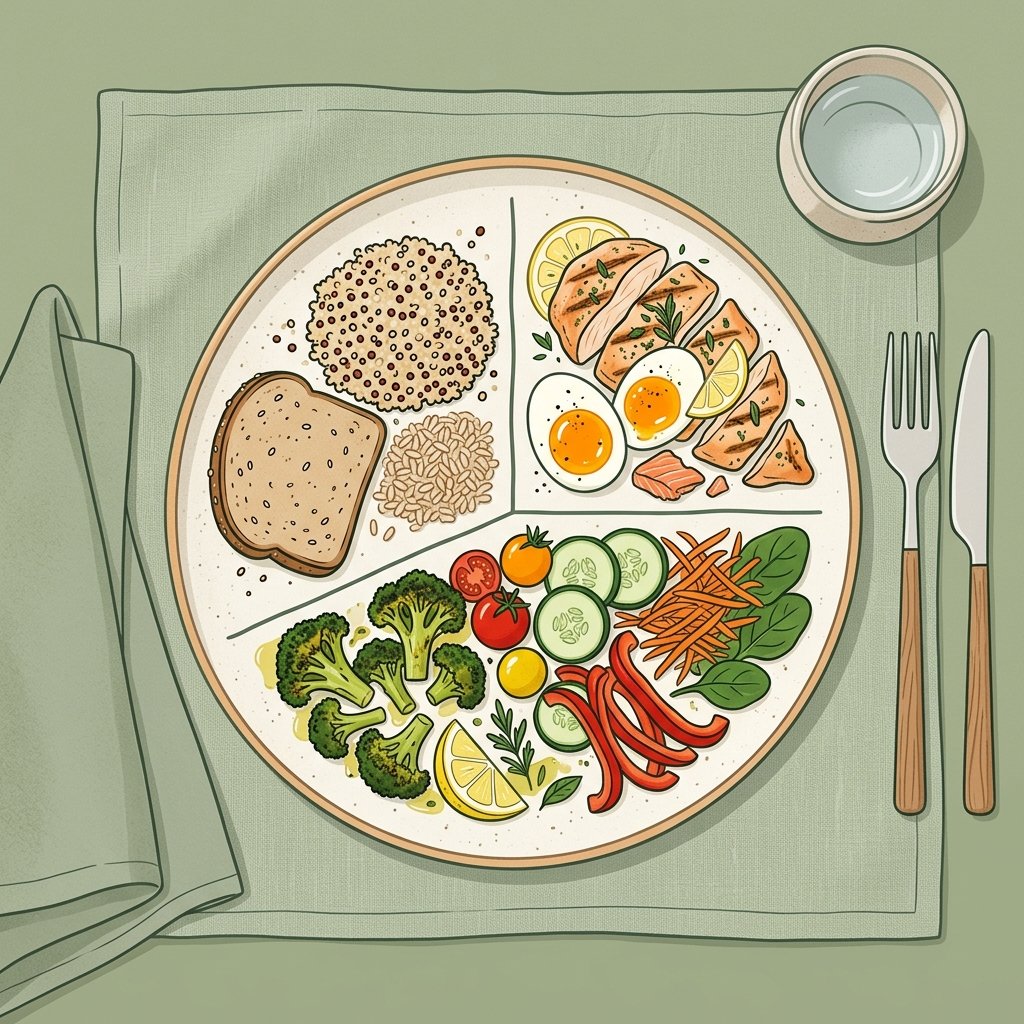 Illustration for Balanced Diet Guide