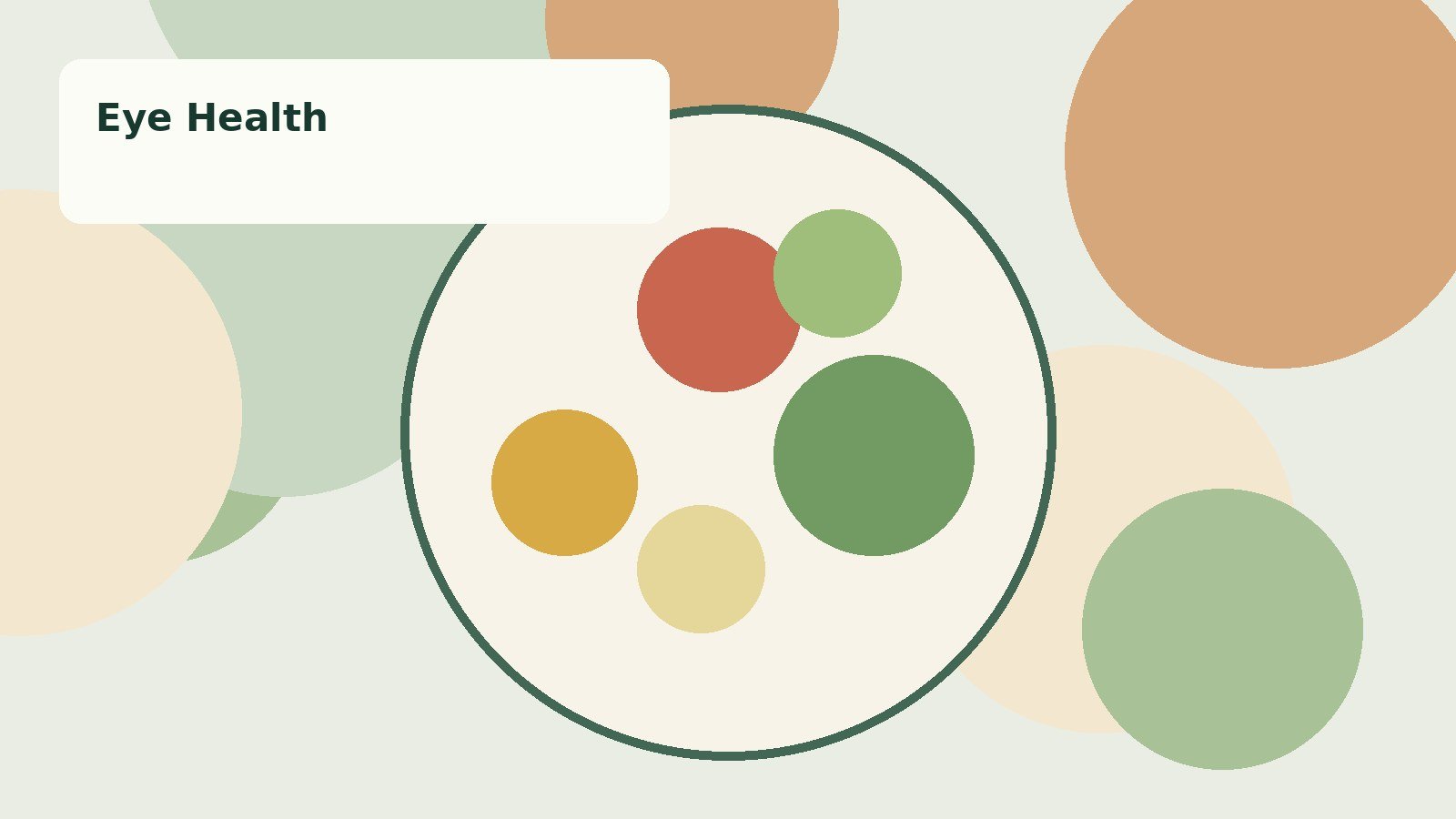 Illustrative health food visual for eye health article