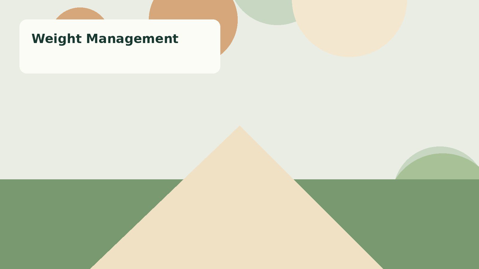 Illustrative article image for Weight Management category